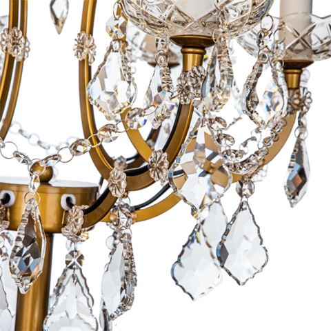 Table Lamp Memphis 85 cm - Gold - Iron & Glass