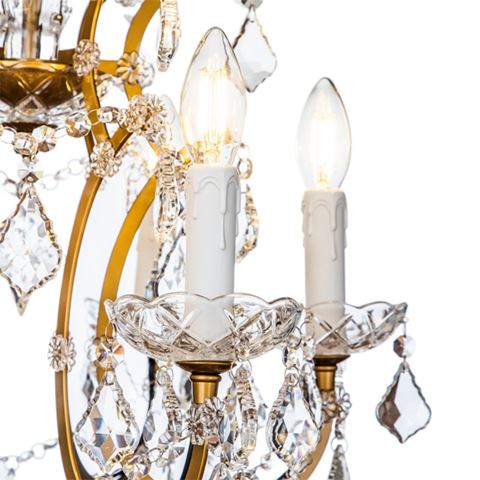Table Lamp Memphis 85 cm - Gold - Iron & Glass
