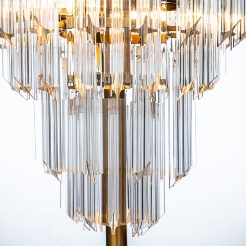 Tafellamp Ariana 57 cm - Gold - Iron & Glass