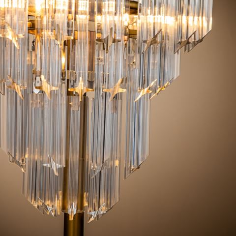 Tafellamp Ariana 57 cm - Gold - Iron & Glass
