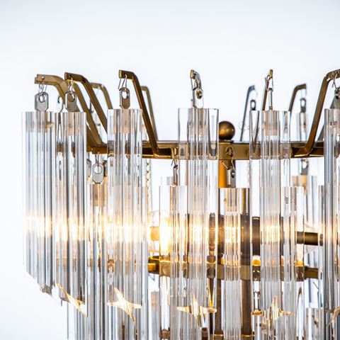 Tafellamp Ariana 57 cm - Gold - Iron & Glass