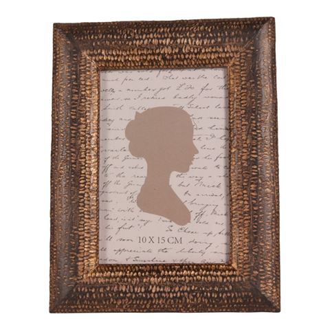 Photo Frame 10x15 cm - Brown - Resin