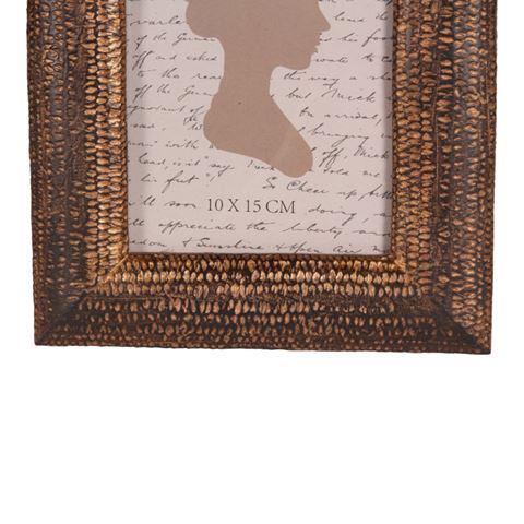 Photo Frame 10x15 cm - Brown - Resin