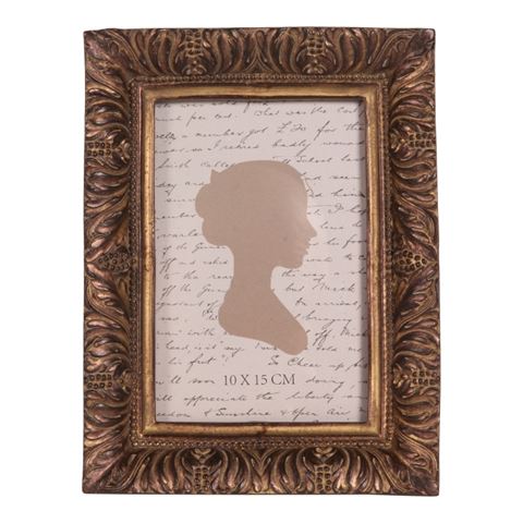 Photo Frame 10x15 cm - Brown - Resin