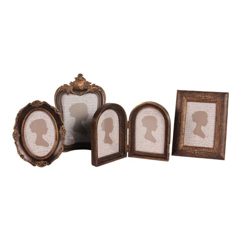 Photo Frame 10x15 cm - Brown - Resin