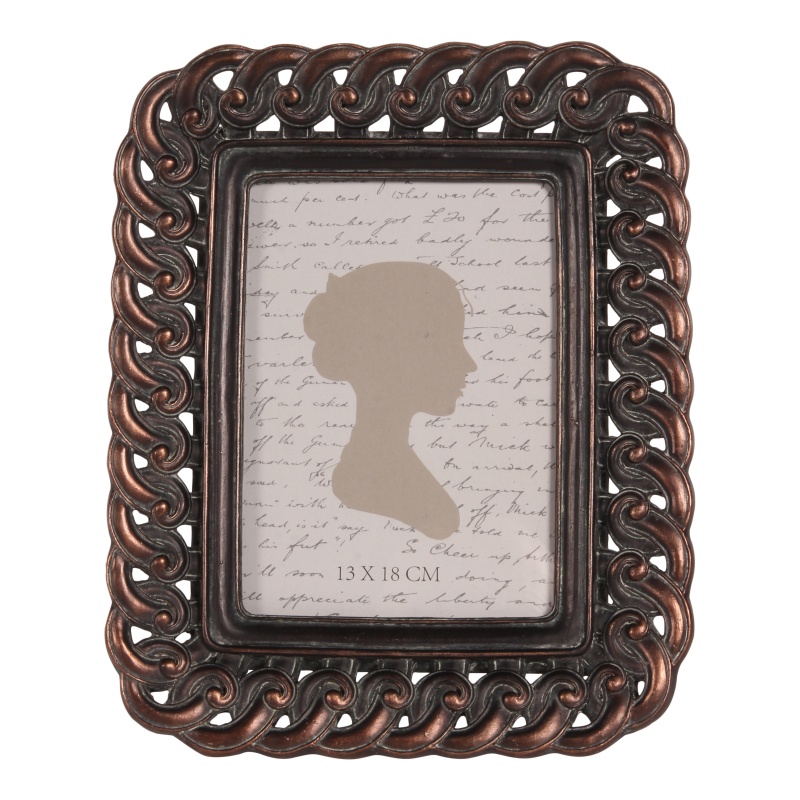 Photo Frame 13x18 cm - Brown - Resin
