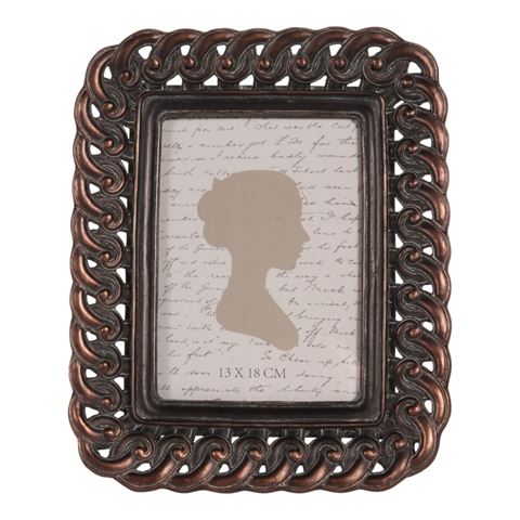 Photo Frame 13x18 cm - Brown - Resin