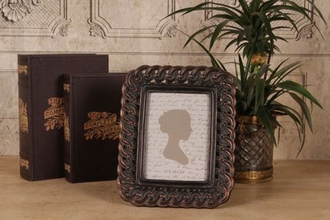 Photo Frame 13x18 cm - Brown - Resin