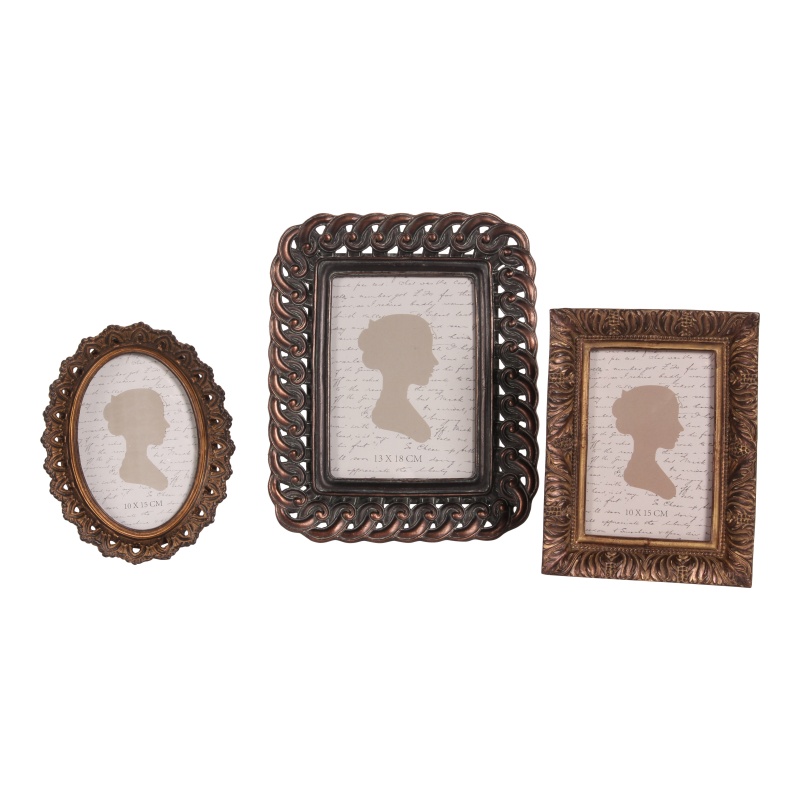 Photo Frame 13x18 cm - Brown - Resin