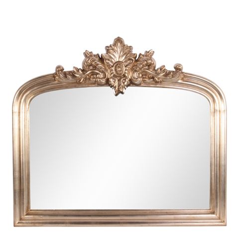 Mirror Wall 105 cm - Silver - Wood