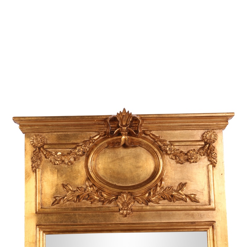 Wandspiegel hout h. 102 cm