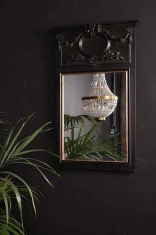 Spiegelwand Holz h. 102cm