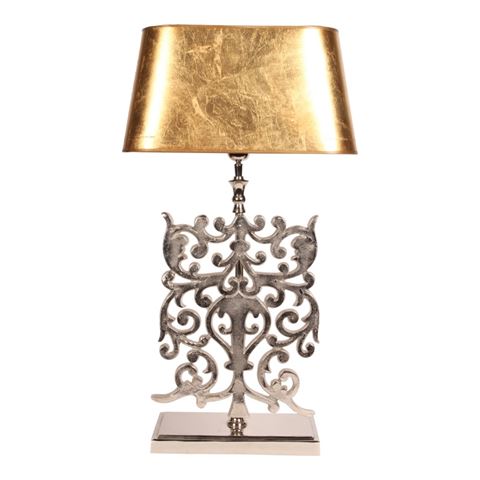 Tischleuchtenfuß 83 cm - Silber - Aluminium