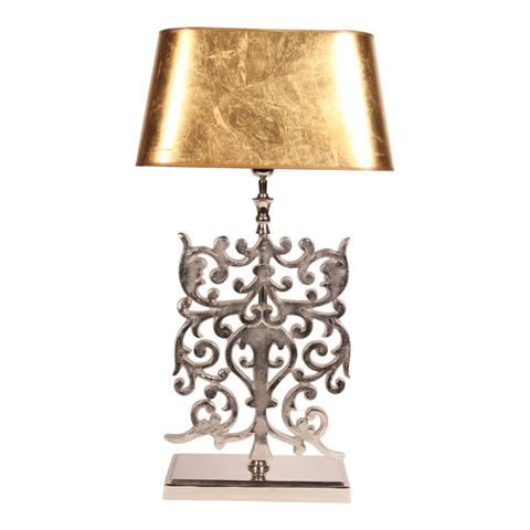 Tischleuchtenfuß 83 cm - Silber - Aluminium