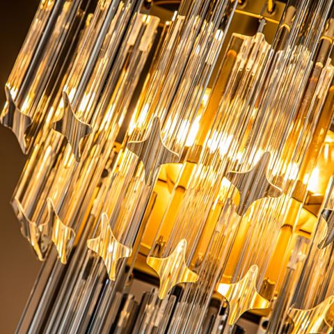 Wall Lamp Ariana 32 cm - Gold - Iron & Glass