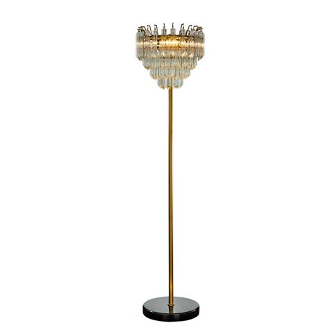 Vloerlamp Ariana 165 cm - Goud - Ijzer & Glas