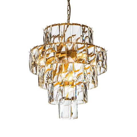 Chandelier Basilio 60 cm - Gold - Iron & Glass