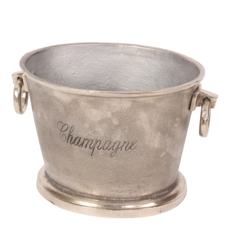 Champagnekoeler 22 cm - Zilver - Aluminium