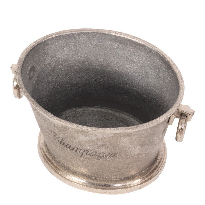 Champagnekoeler 22 cm - Zilver - Aluminium