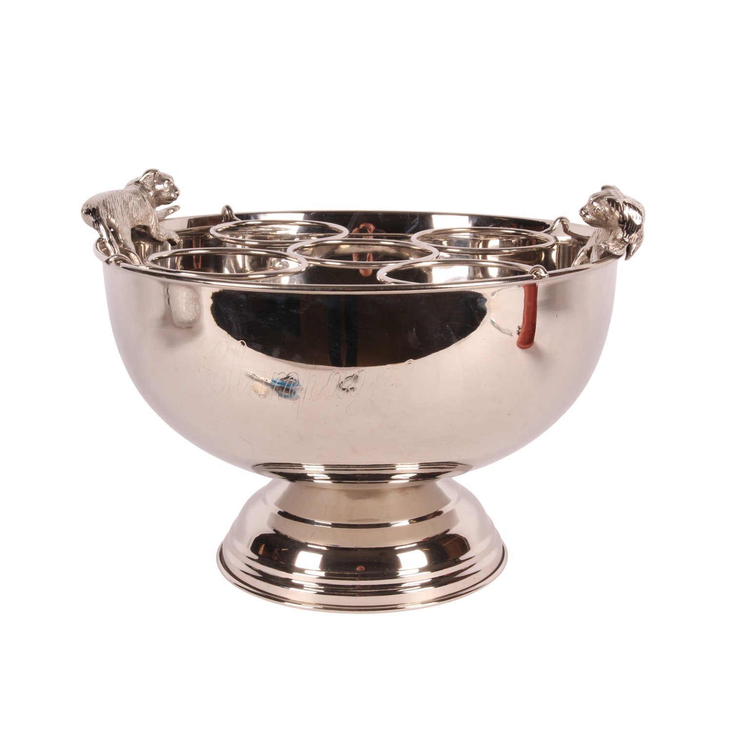 Champagnekoeler 42 cm - Zilver - Koper
