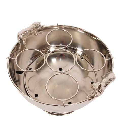 Champagnekoeler 42 cm - Zilver - Koper