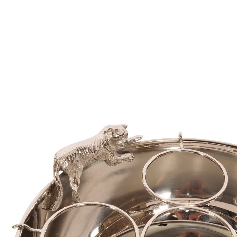 Champagnekoeler 42 cm - Zilver - Koper