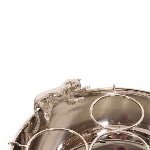 Champagnekoeler 42 cm - Zilver - Koper