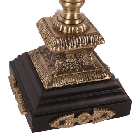 Windlicht 60 cm - Zilver - Koper / Glas