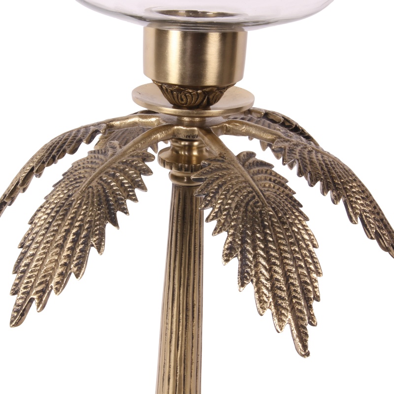 Windlicht 60 cm - Zilver - Koper / Glas
