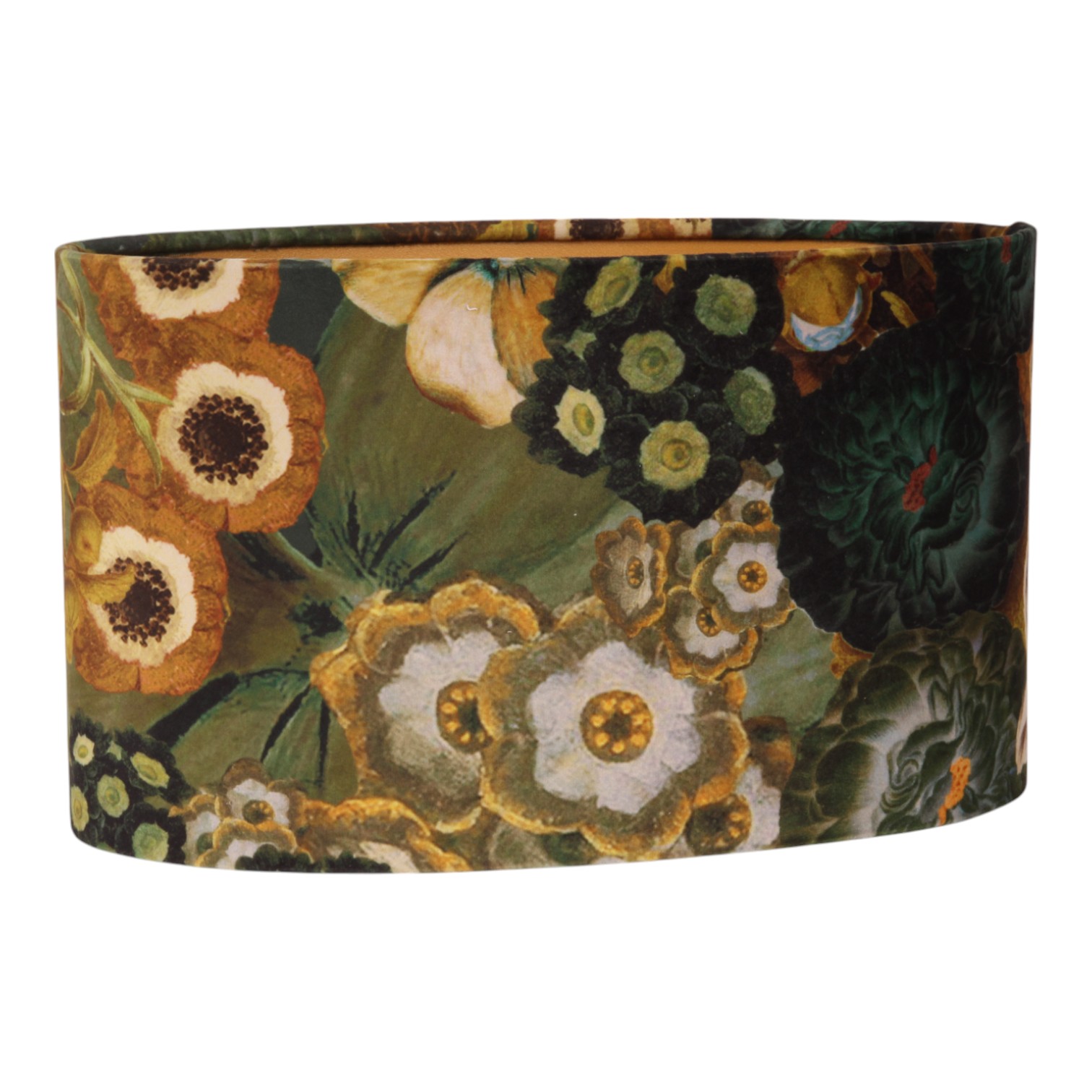 Lampenkap 30 cm - Bloemenprint - Groen - Stof