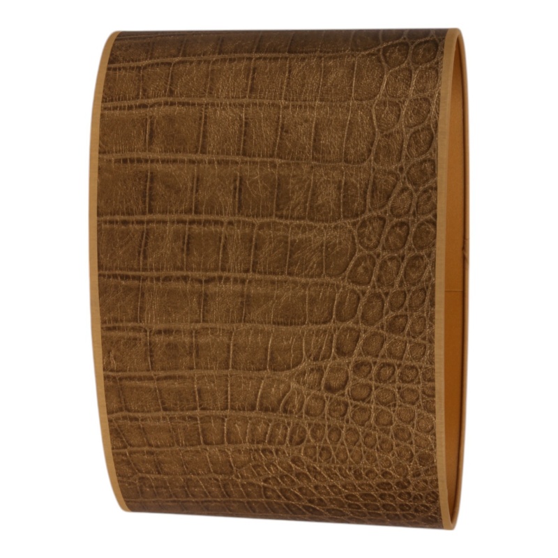 Lampshade 35 cm - Crocodile Print - Gold - Fabric
