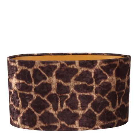 Lampshade 30 cm - Giraffe Print - Brown - Fabric