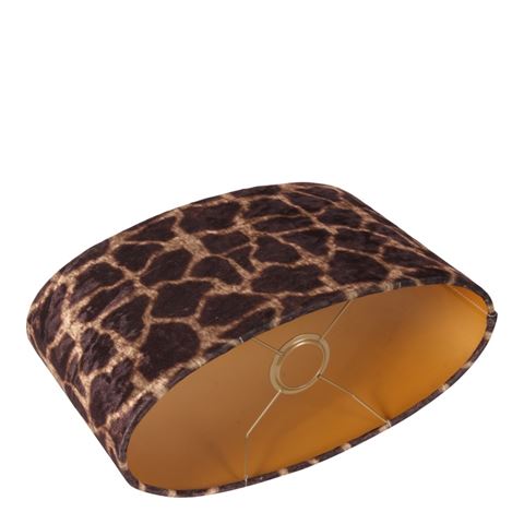 Lampshade 30 cm - Giraffe Print - Brown - Fabric