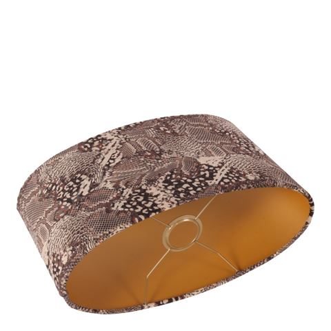 Abat-jour 30 cm - Imprimé Zèbre - Marron - Tissu