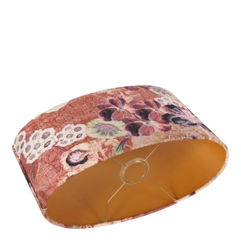 Lampshade 30 cm - Floral Print - Pink - Fabric