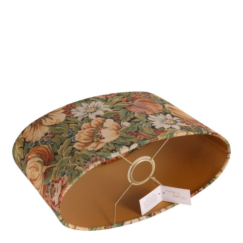 Abat-jour 40 cm - Imprimé crocodile - Doré - Tissu