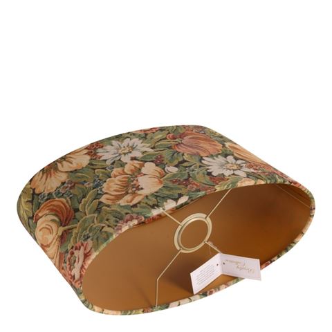 Abat-jour 40 cm - Imprimé crocodile - Doré - Tissu