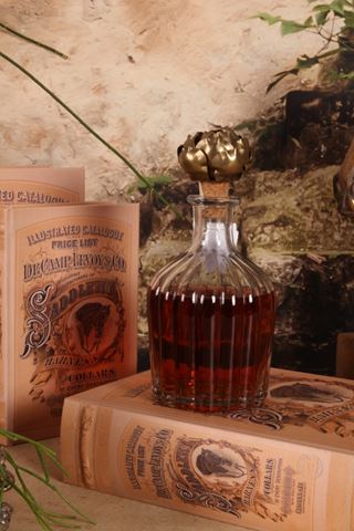 Dekoflasche mit Rosenverschluss18 cm