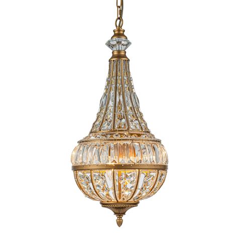Chandelier Colosseo 80 cm - Gold - Iron & Glass