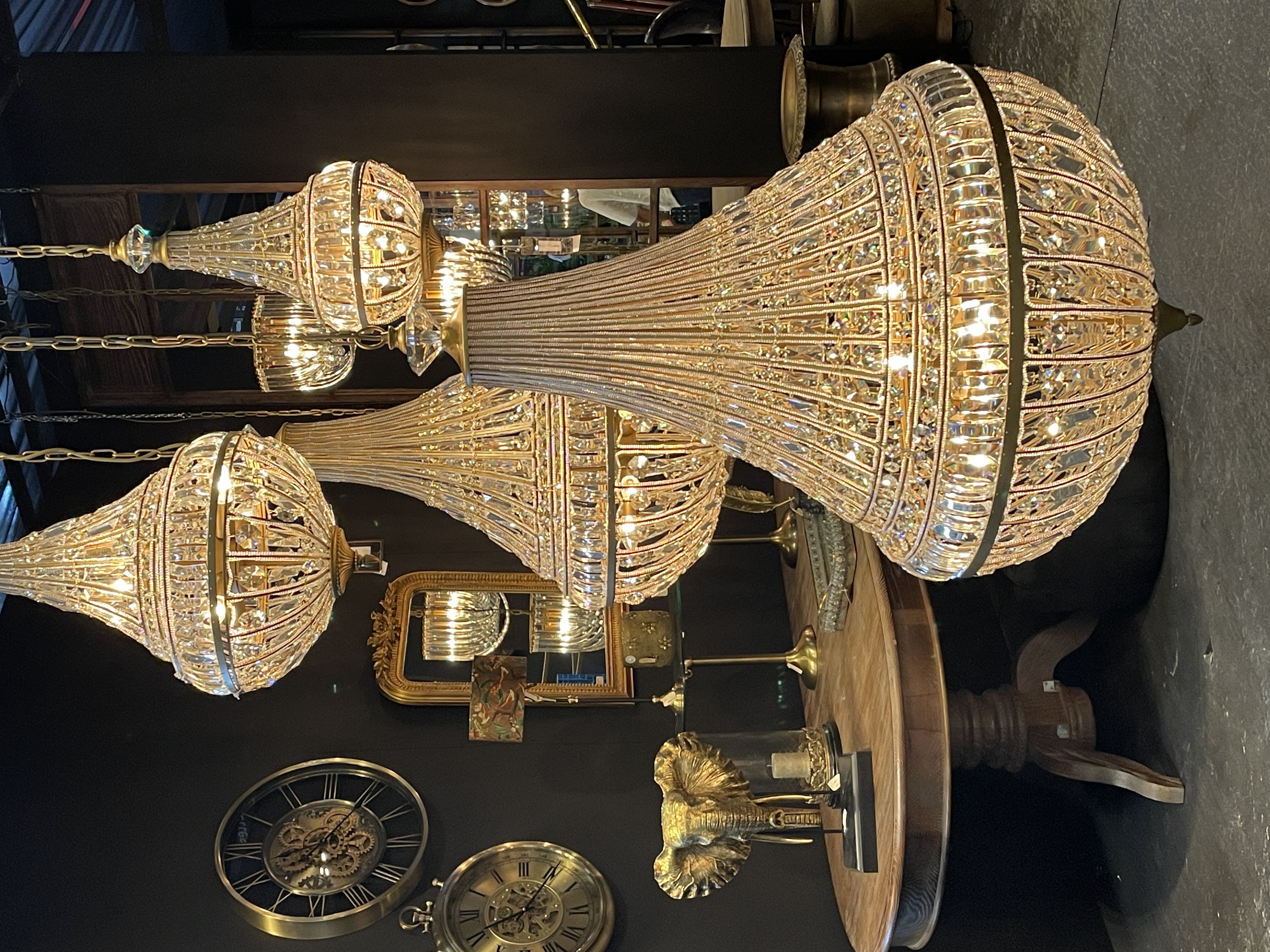 Kroonluchter Colosseo 80 cm - Goud - Glas