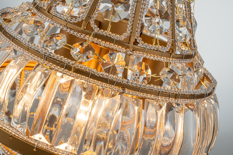 Chandelier Colosseo 80 cm - Gold - Iron & Glass