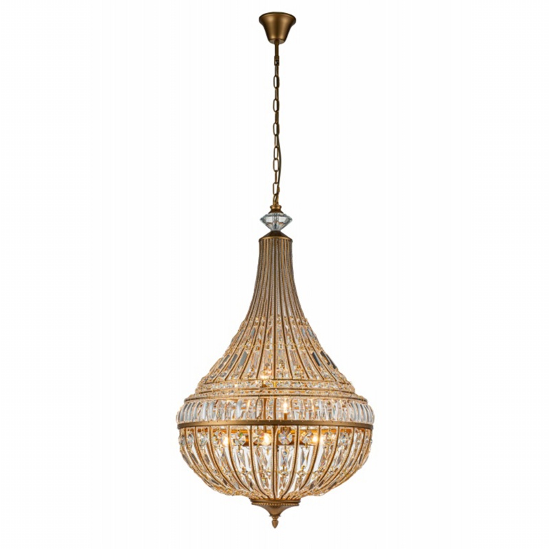 Chandelier Colosseo 135 cm - Gold - Iron & Glass