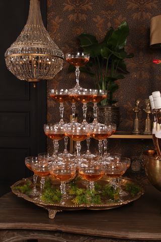 Chandelier Colosseo 135 cm - Gold - Iron & Glass