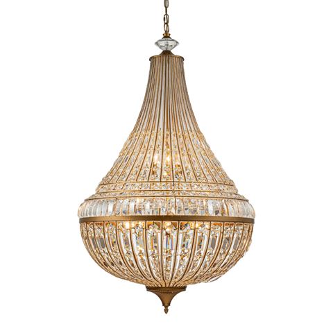 Chandelier Colosseo 80 cm - Gold - Iron & Glass