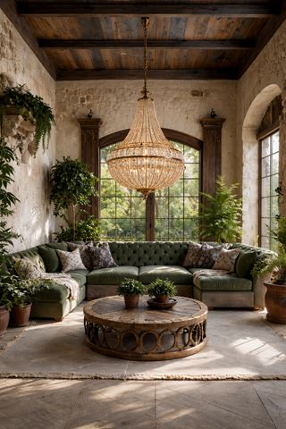 Chandelier Colosseo 80 cm - Gold - Iron & Glass