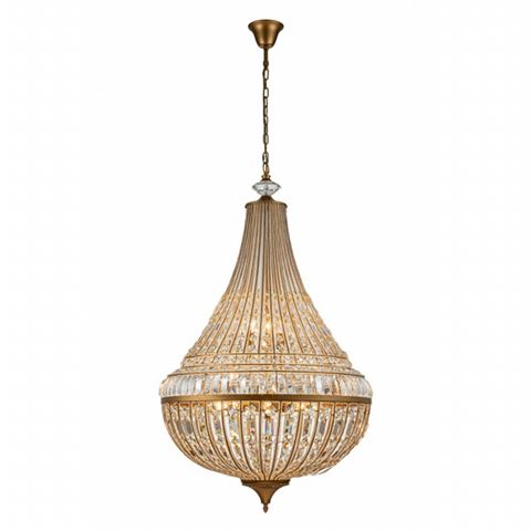 Chandelier Colosseo 80 cm - Gold - Iron & Glass
