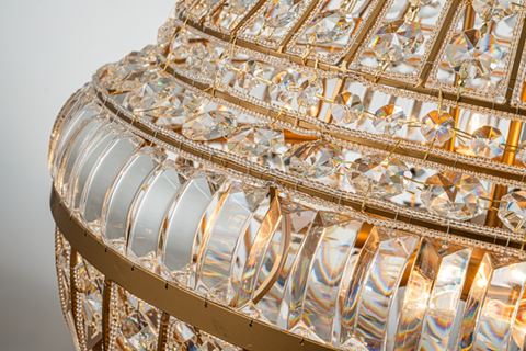 Chandelier Colosseo 80 cm - Gold - Iron & Glass