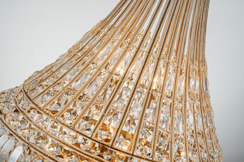 Chandelier Colosseo 80 cm - Gold - Iron & Glass