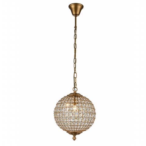 Chandelier Palazzo 30 cm - Gold - Iron & Glass