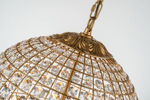 Kroonluchter Palazzo 50 cm - Goud - Ijzer & Glas